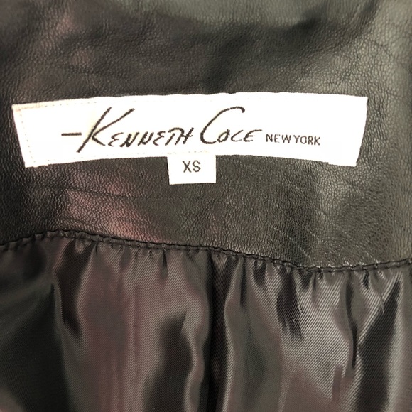NWT, kenneth cole new york GENUINE leather coat - Picture 4 of 7